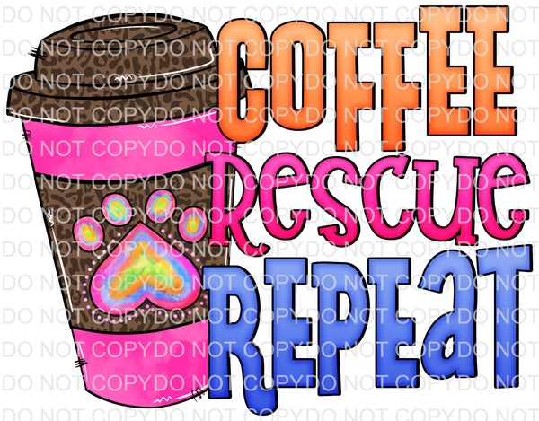 Coffee Rescue Repeat - EliteStop Creations