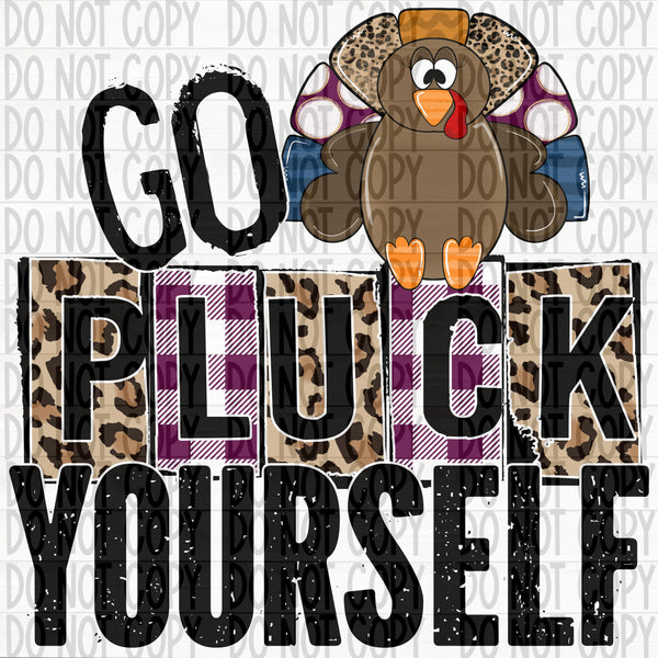 Go Pluck Yourself- Turkey | Leopard - EliteStop Creations