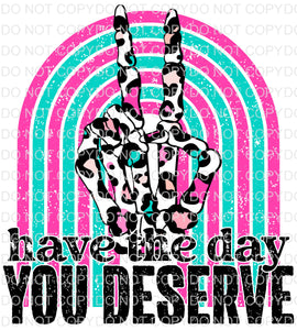 Skeleton Leopard Peace- Have the Day You Deserve - EliteStop Creations