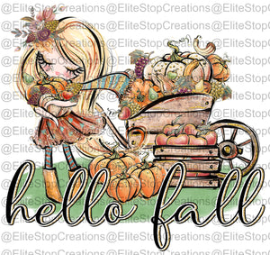 Hello Fall- Blonde - EliteStop Creations