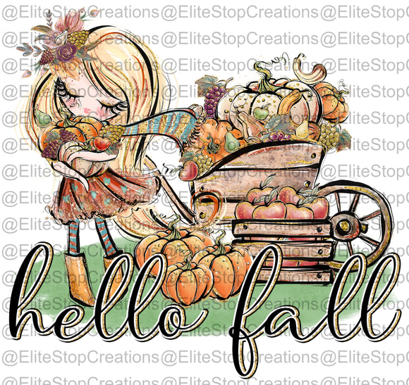 Hello Fall- Blonde - EliteStop Creations