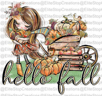 Hello Fall- Brown - EliteStop Creations