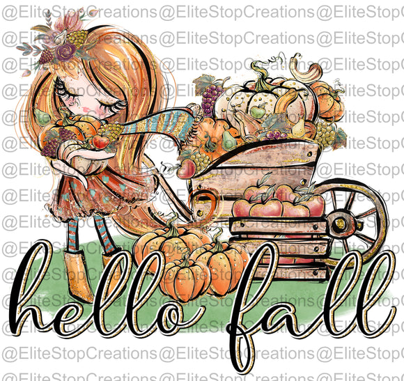 Hello Fall- Red - EliteStop Creations