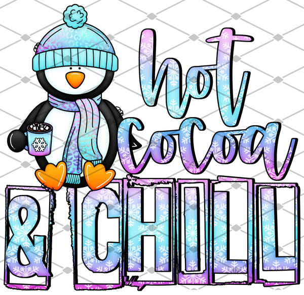 Hot Cocoa & Chill- Penguin - EliteStop Creations
