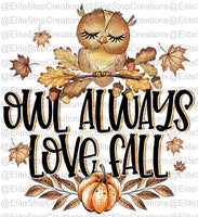 Owl Always Love Fall - EliteStop Creations