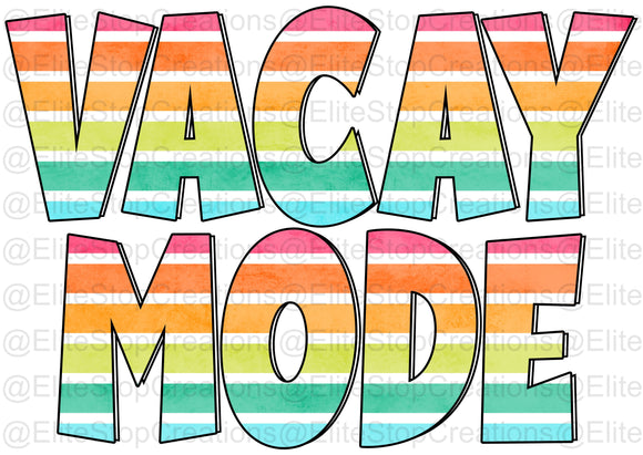 Colorful Vacay Mode - EliteStop Creations