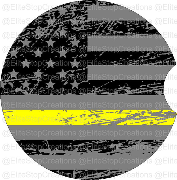 Dark Thin Yellow Line - EliteStop Creations
