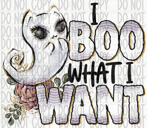 I Boo What I Want