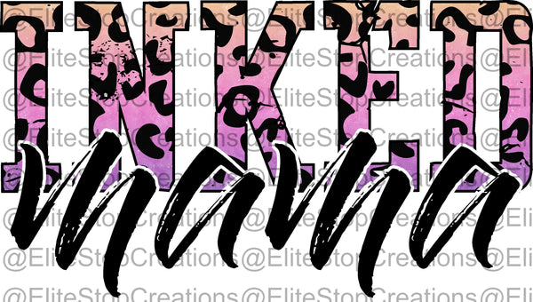 Inked Mama- Leopard Pink/Purple - EliteStop Creations