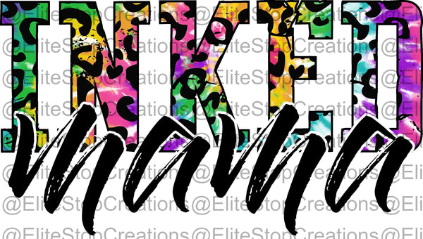 Inked Mama- Leopard Tie Dye - EliteStop Creations