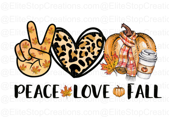 Peace Love- Fall - EliteStop Creations