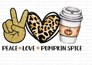 Peace Love Pumpkin Spice - EliteStop Creations