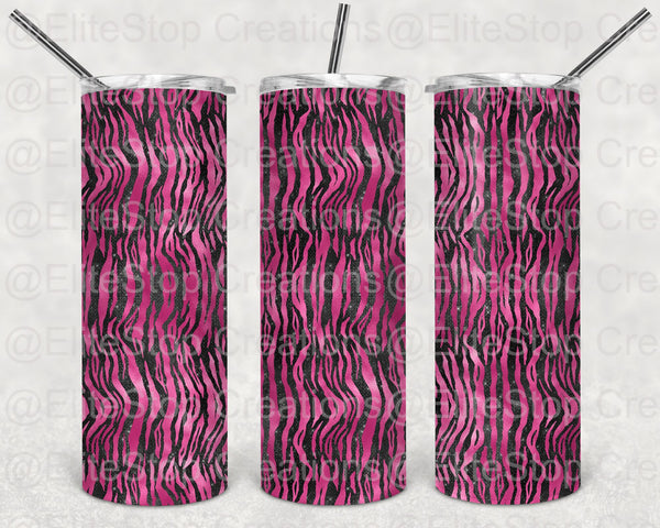 Pink & Black Tiger Striped - EliteStop Creations