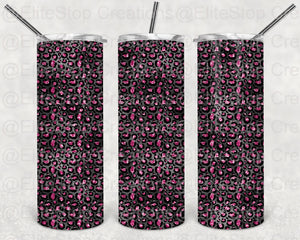 Black & Glitter Pink Leopard - EliteStop Creations
