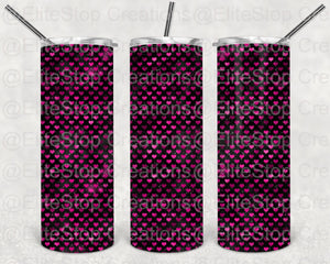 Black & Pink Hearts - EliteStop Creations