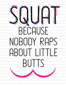 Squat- Little Butts - EliteStop Creations