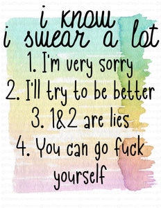 Swear A lot - EliteStop Creations