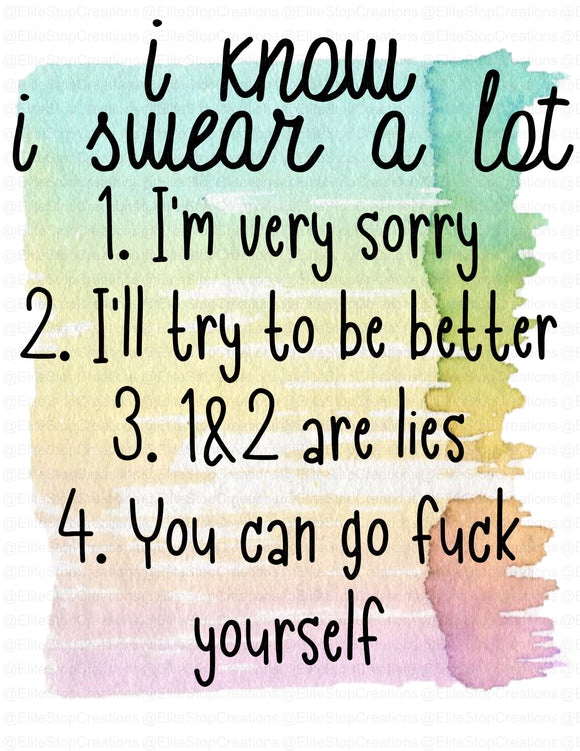 Swear A lot - EliteStop Creations